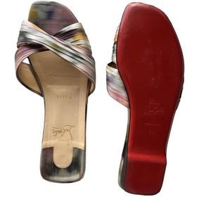 Christian Louboutin Purple Pink Multicolor Sandals